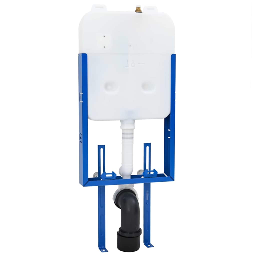 Cadru pentru rezervor cu depozitare Alb 50 x 8 x 131 cm Oțel