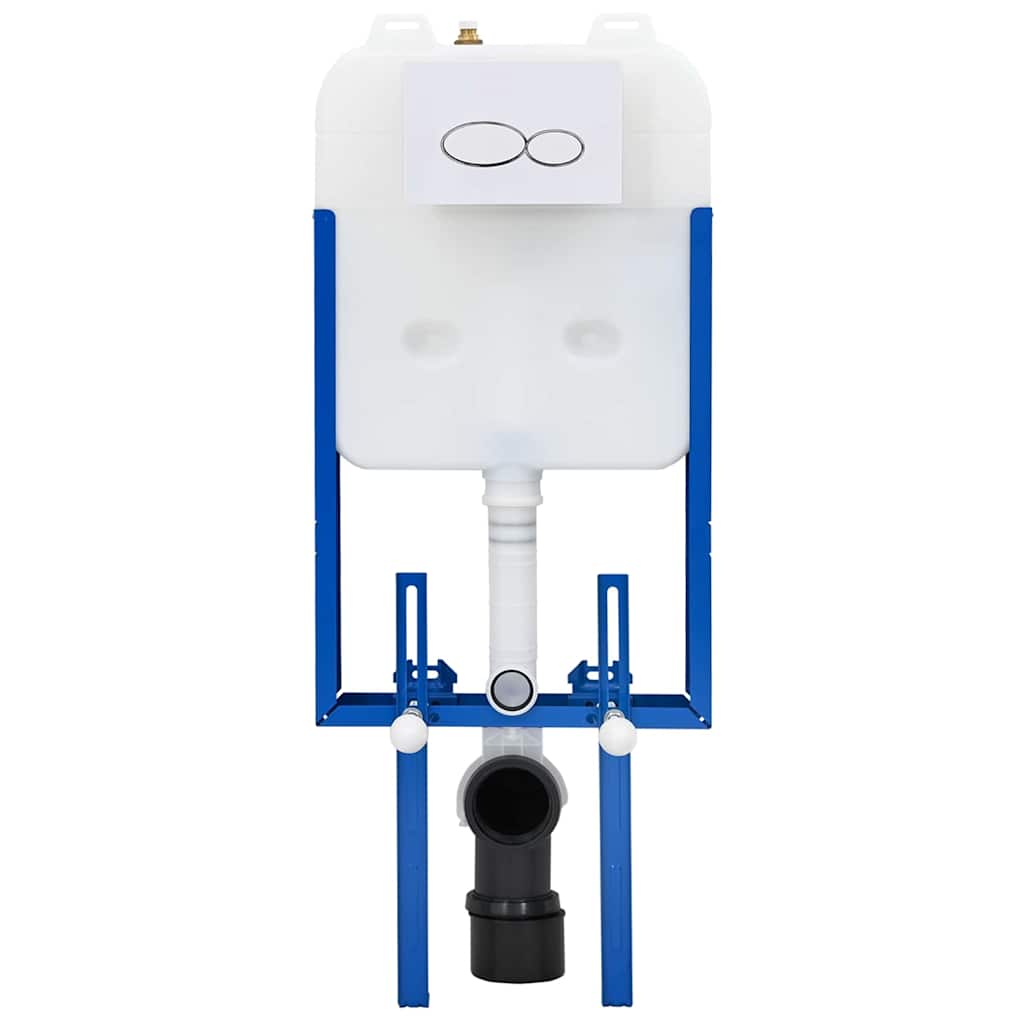 Cadru pentru rezervor cu depozitare Alb 50 x 8 x 131 cm Oțel