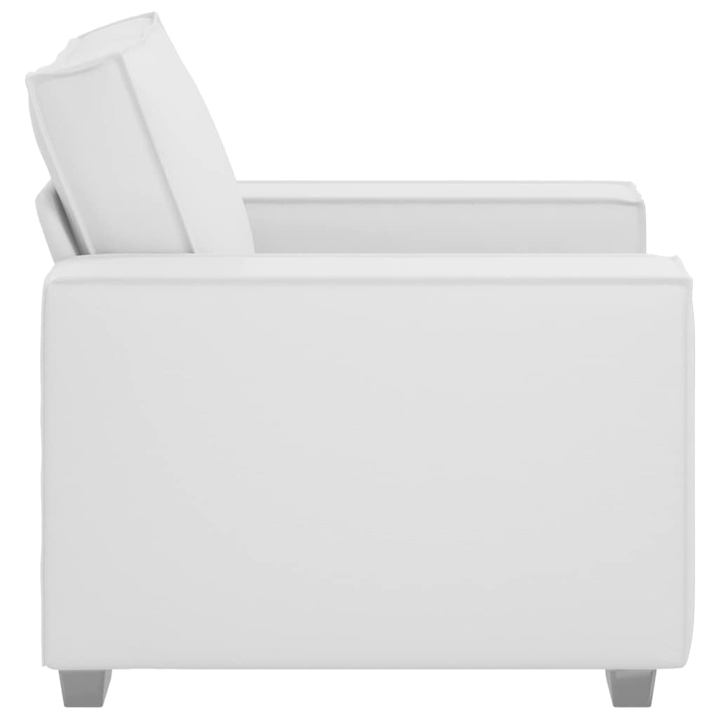 Canapea Alb 100 x 80 x 84 cm țesătură