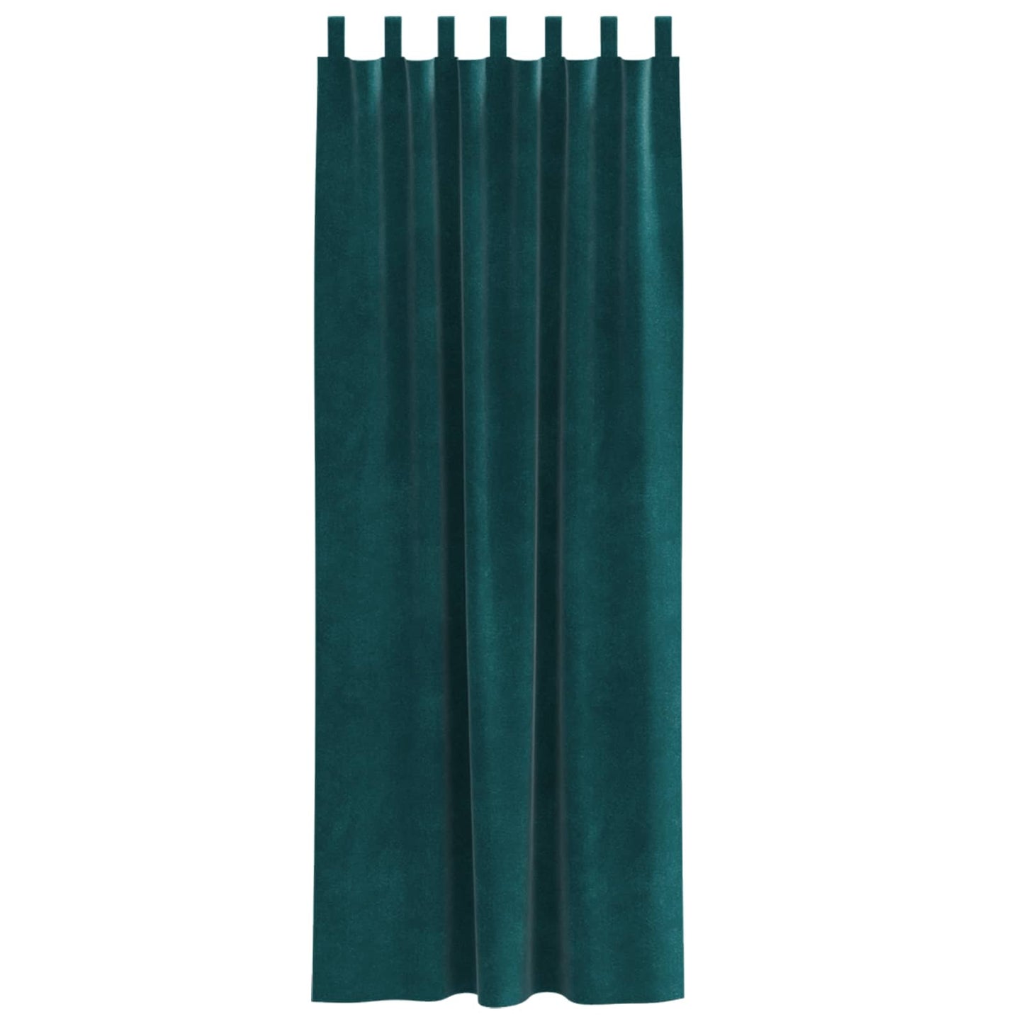 Perdele opace 2 pcs Verde închis 140 x 245 cm Catifea