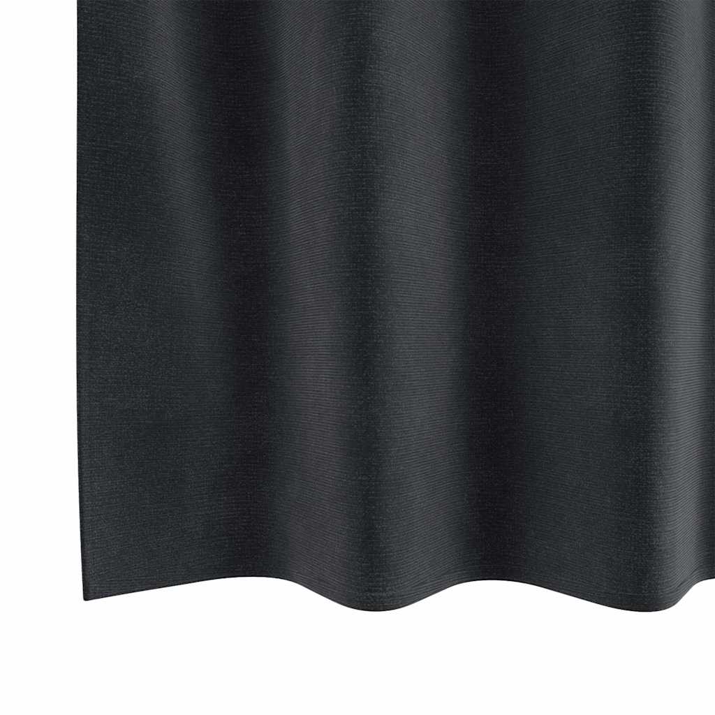 Perdele opace 2 pcs Gri închis 140 x 225 cm Catifea