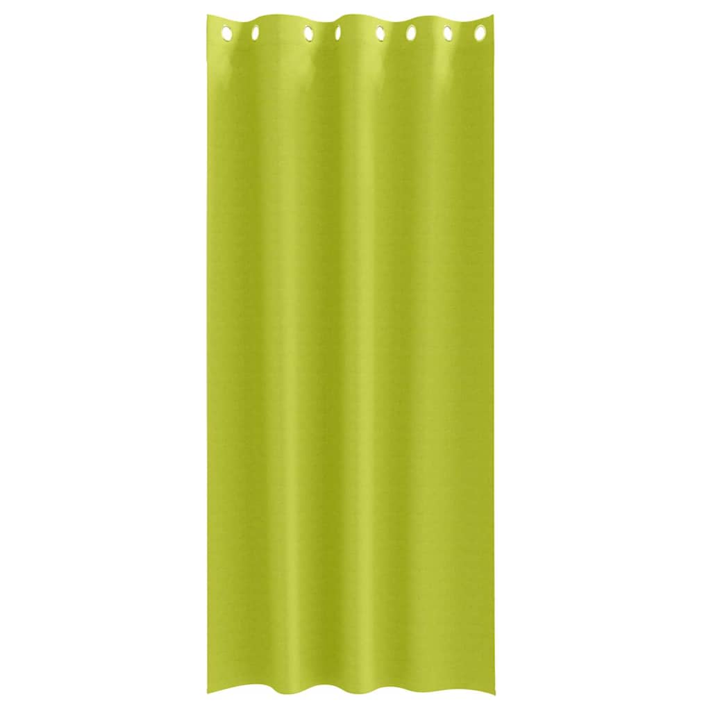 Perdele Opaque cu Inel 2 pcs Verde 225 x 140 cm Poliester