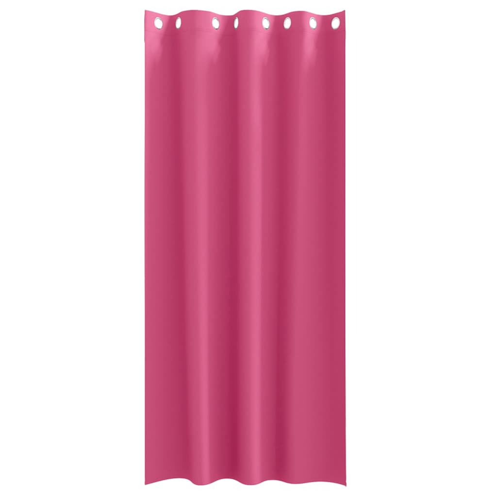 Perdele Opaque cu Inel 2 pcs Roz Aprins 225 x 140 cm Poliester