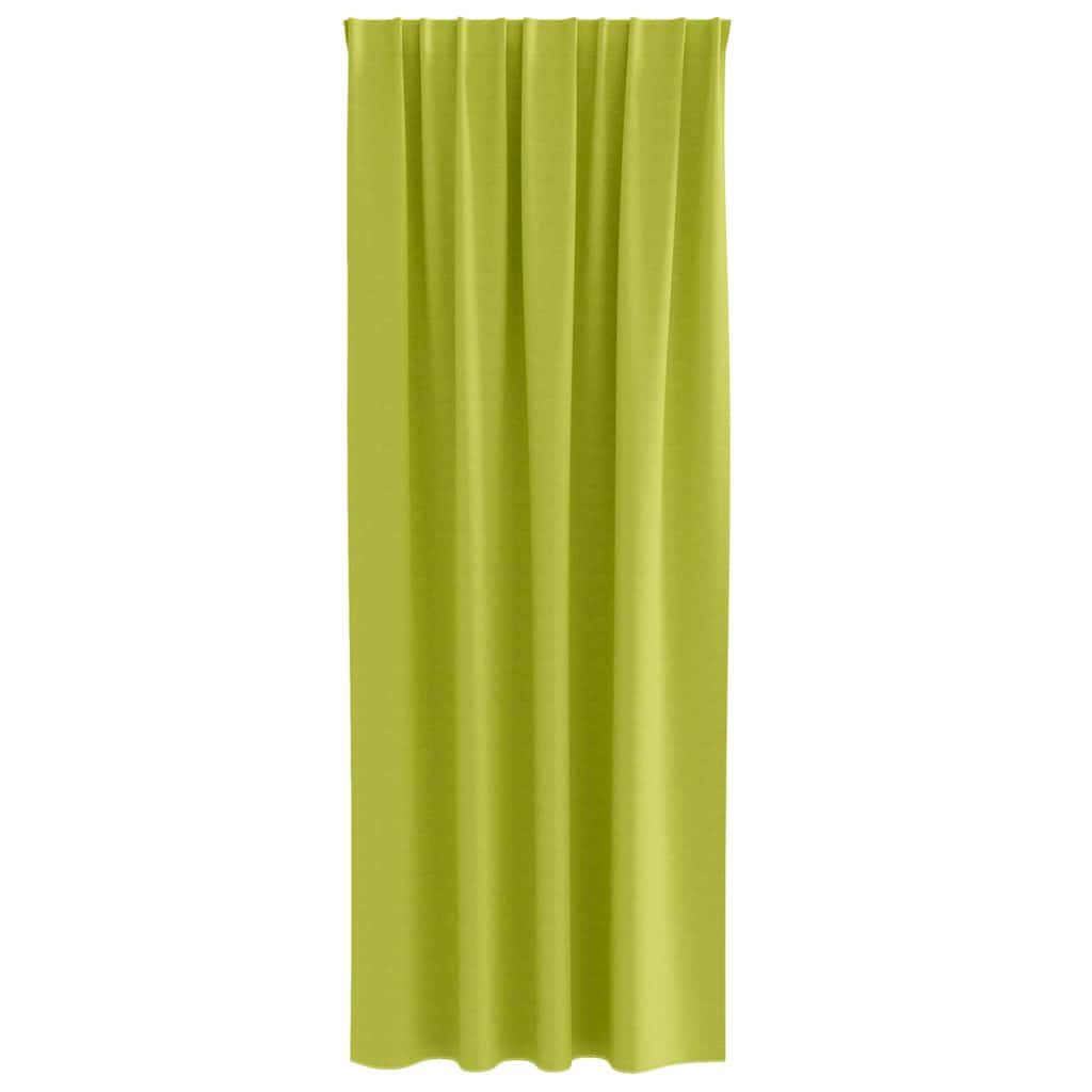 Perdele Opaque cu Inel 2 pcs Verde 260 x 140 cm Poliester