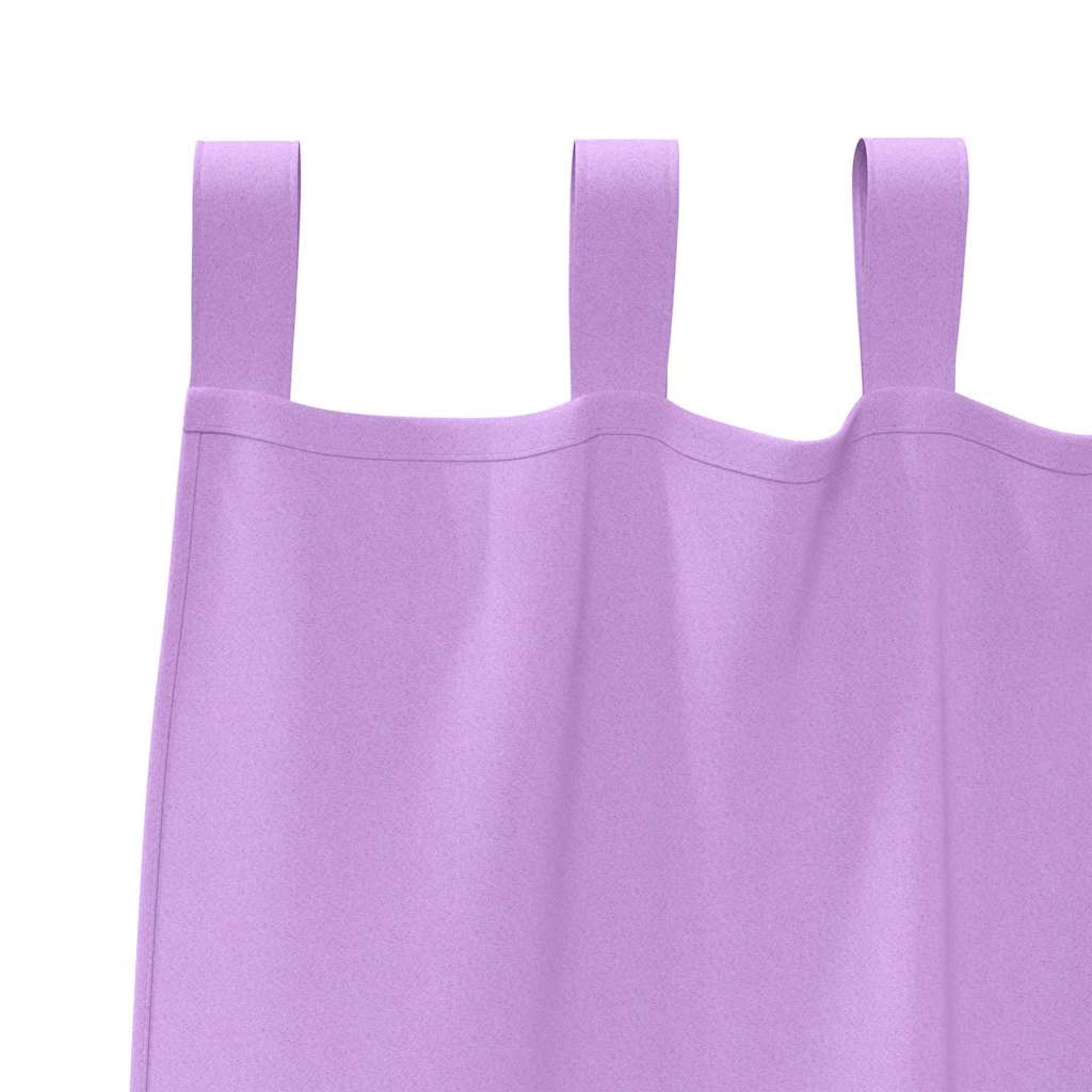 Perdele Opaque cu Inel 2 pcs Violet 245 x 140 cm Poliester