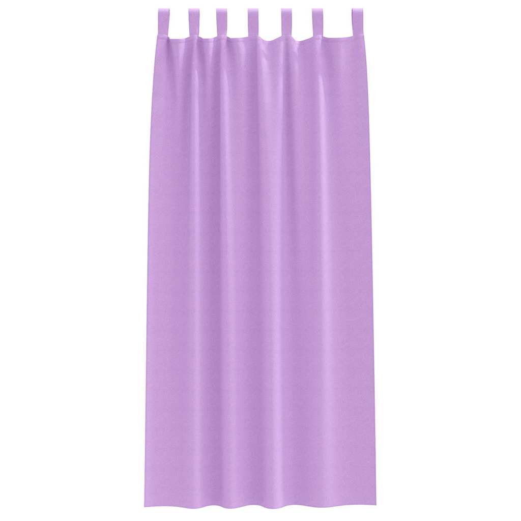 Perdele Opaque cu Inel 2 pcs Violet 245 x 140 cm Poliester
