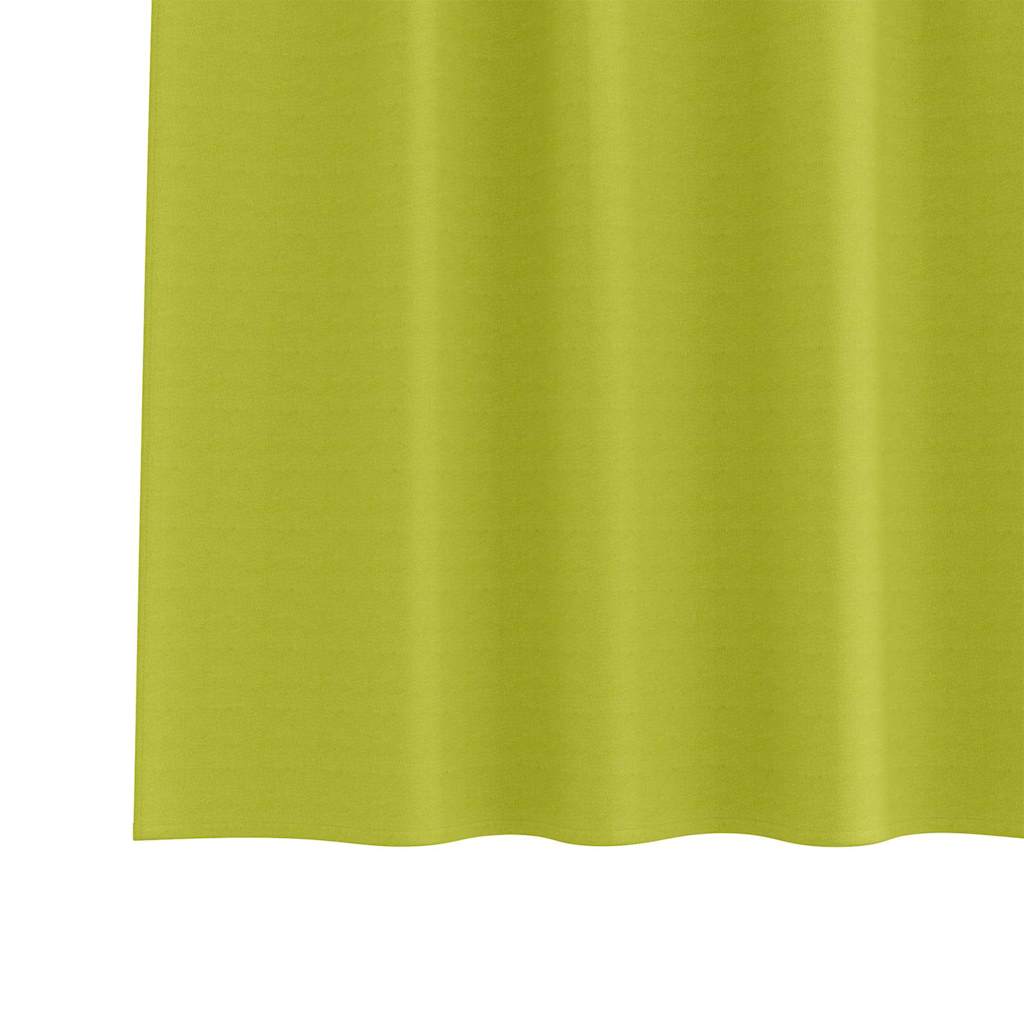 Perdele Opaque cu Inel 2 pcs Verde 225 x 140 cm Poliester