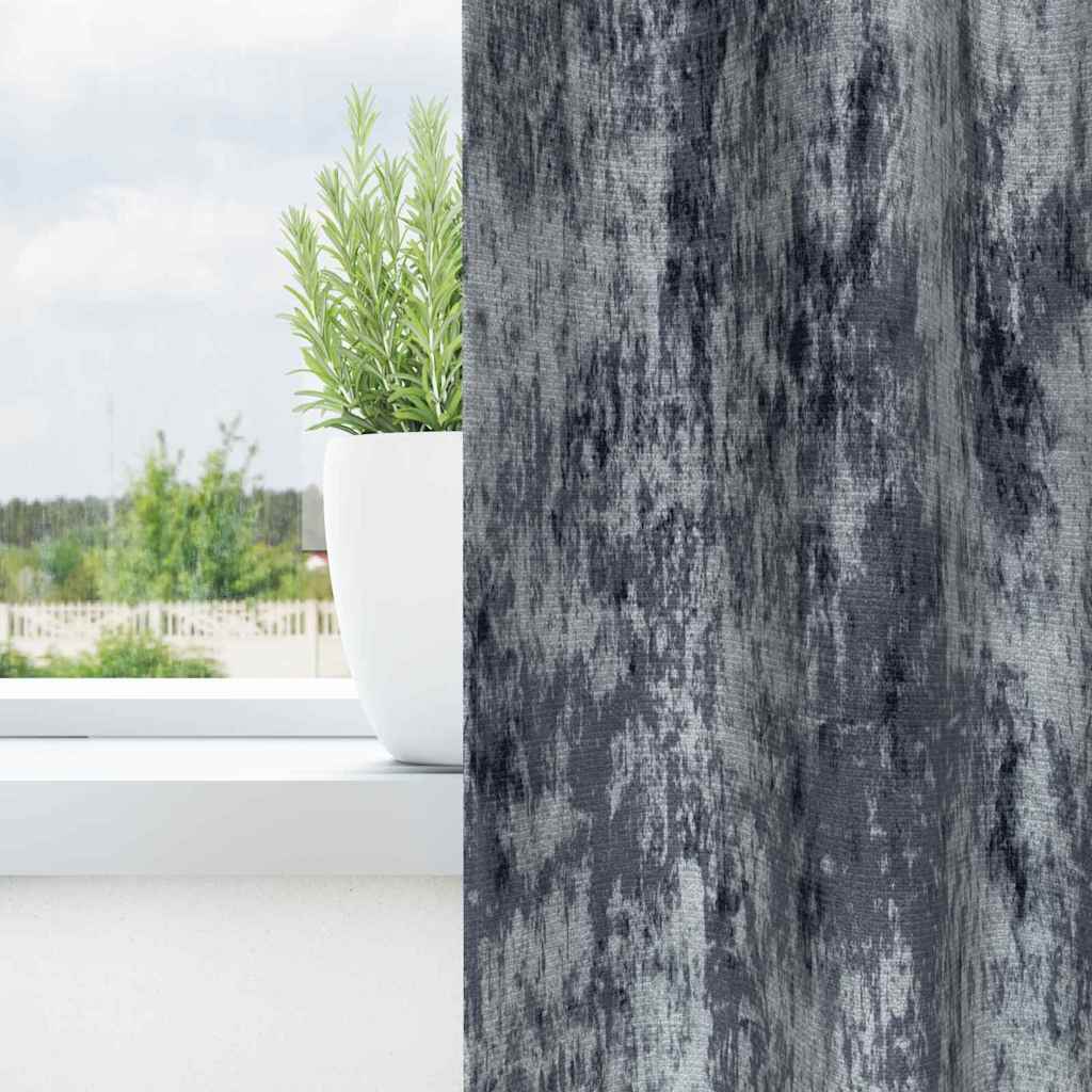 Cortine din catifea 2 pcs Gri argintie 225 x 140 cm Catifea