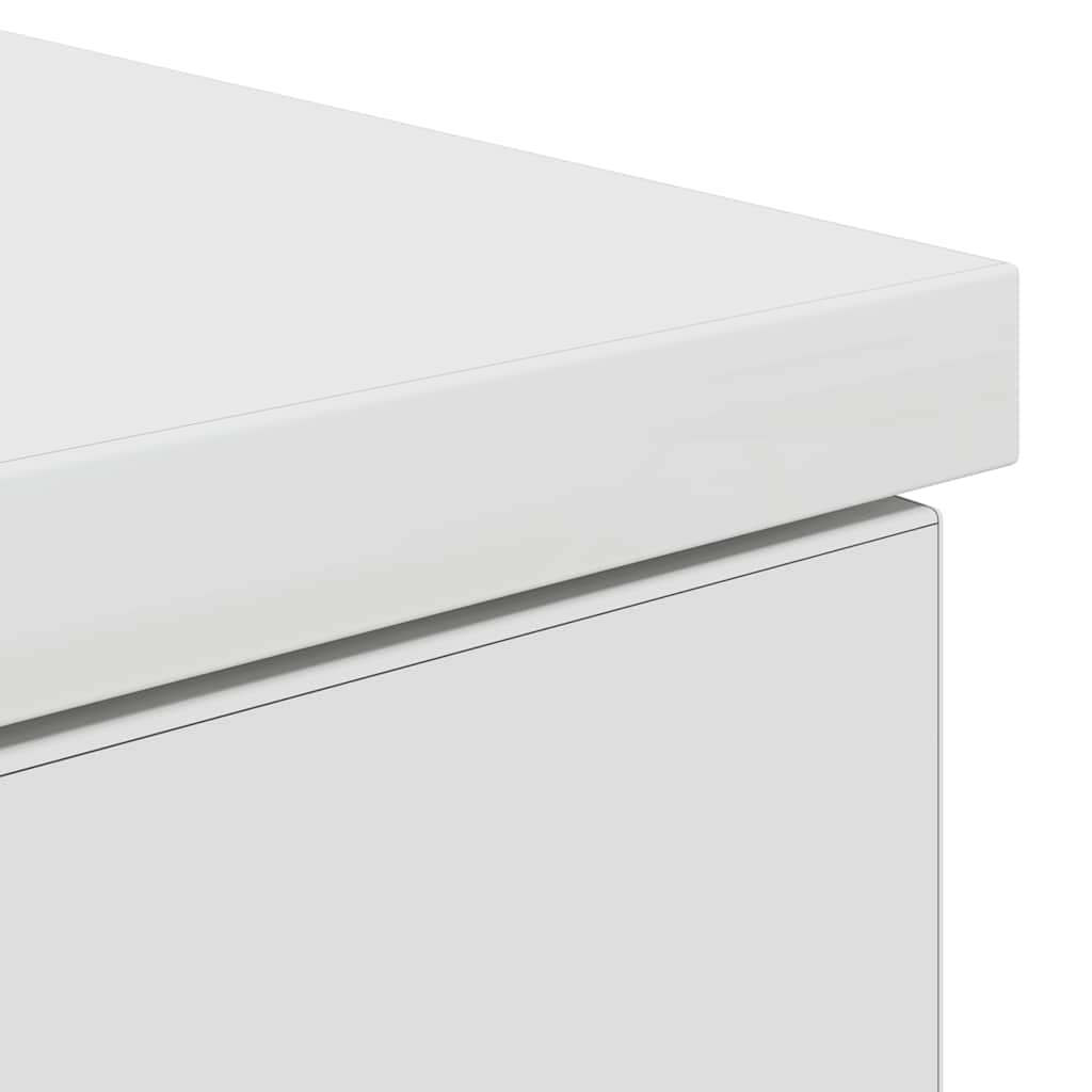 Birou alb 86x49x76 cm lemn prelucrat