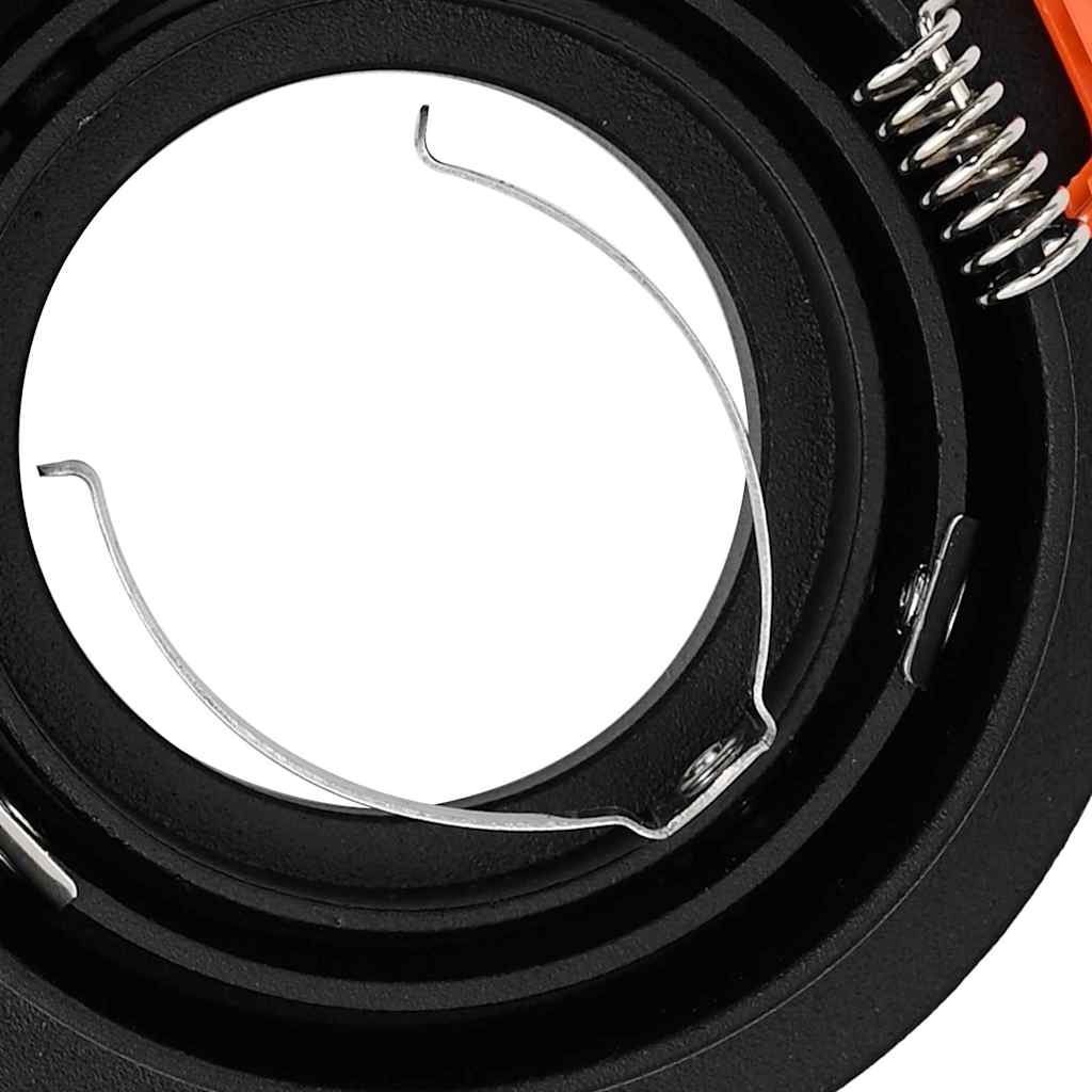 Spot 24 pcs Negru 9 x 9 x 2 cm Aluminiu