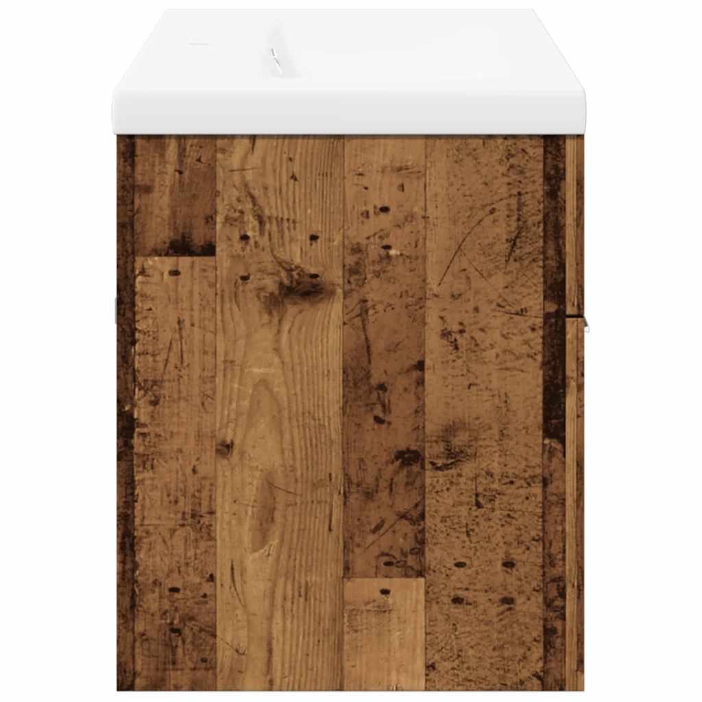 Set mobilier de baie, 2 piese, lemn vechi, lemn prelucrat