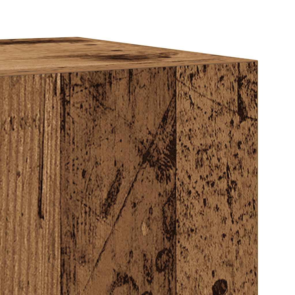 Set mobilier de baie, 3 piese, lemn vechi, lemn prelucrat