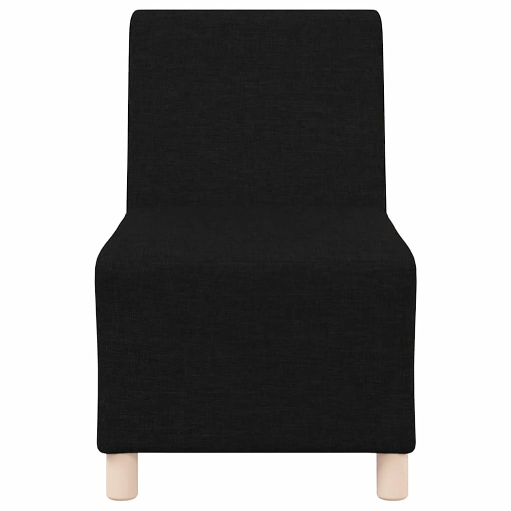 Fotoliu canapea, negru, 55 cm, material textil