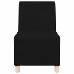 Fotoliu canapea, negru, 55 cm, material textil