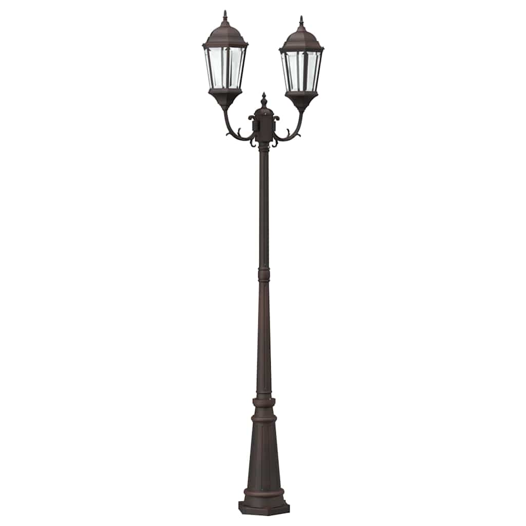 Lumina de grădină Bronz 68 x 20 x 235 cm Aluminiu și sticlă