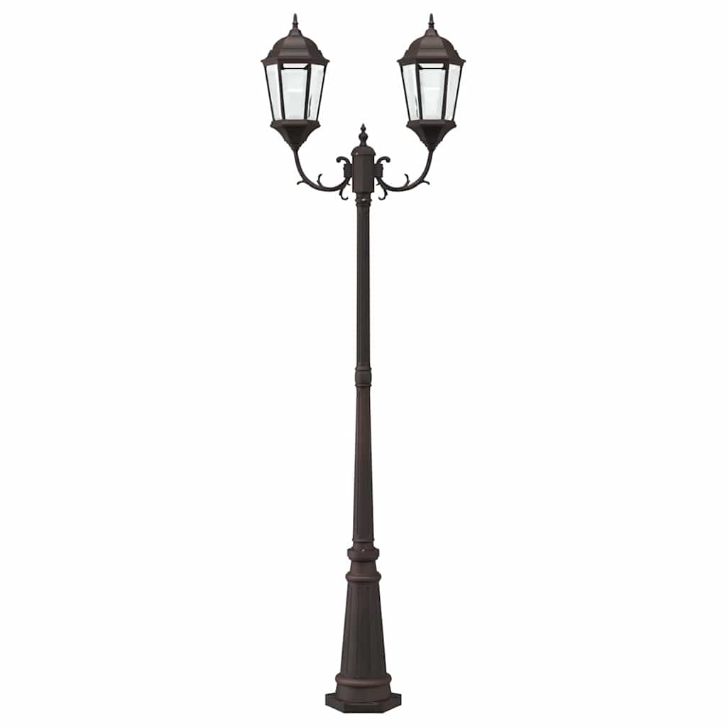 Lumina de grădină Bronz 68 x 20 x 235 cm Aluminiu și sticlă