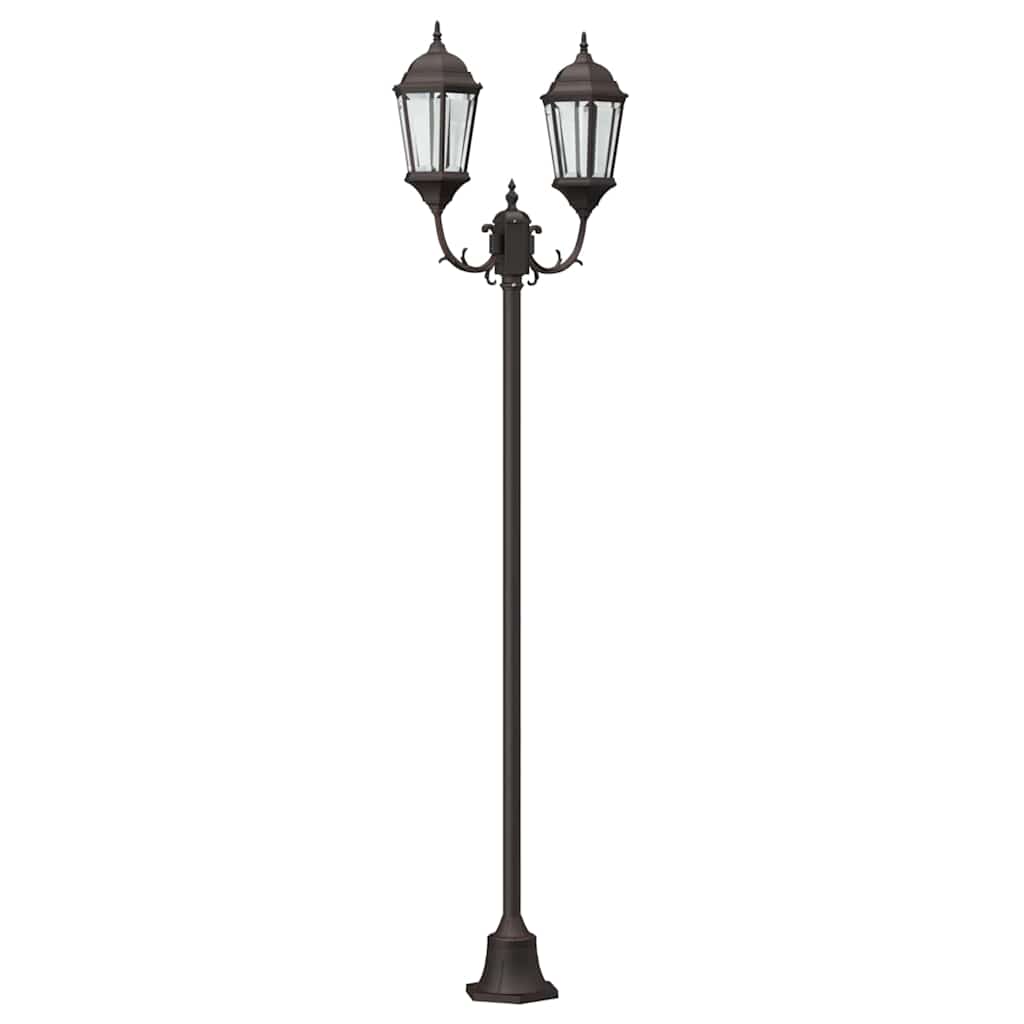 Lumina de grădină Bronz 68 x 20 x 235 cm Aluminiu și sticlă