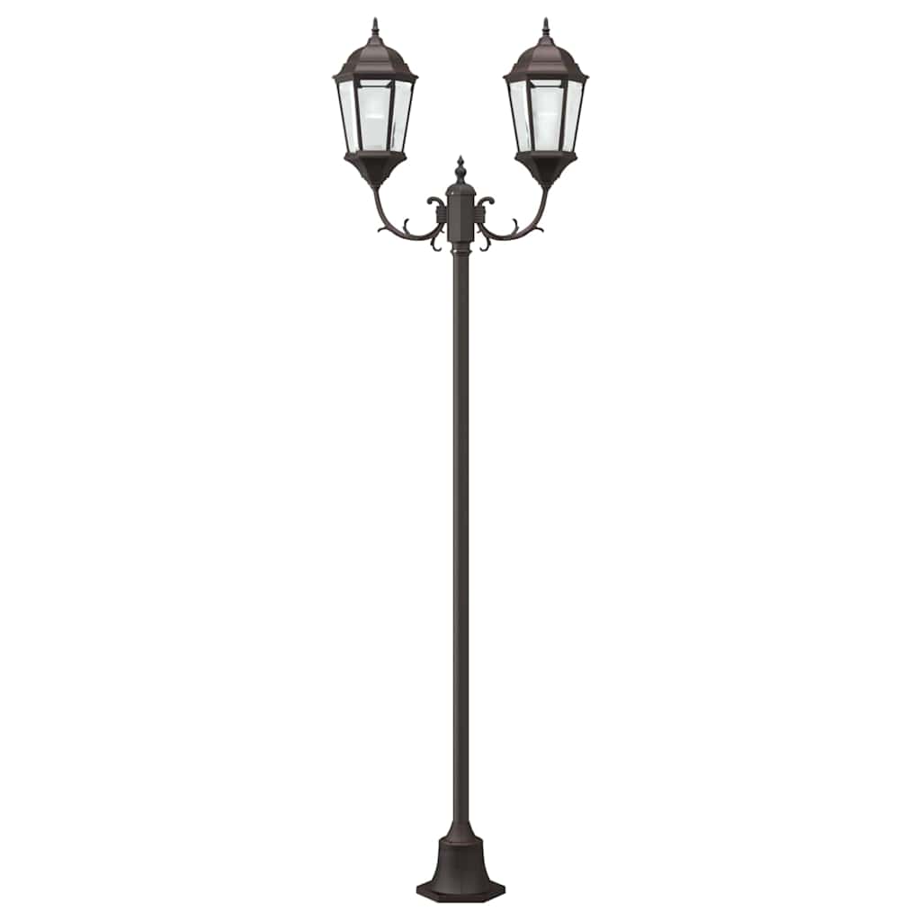 Lumina de grădină Bronz 68 x 20 x 235 cm Aluminiu și sticlă