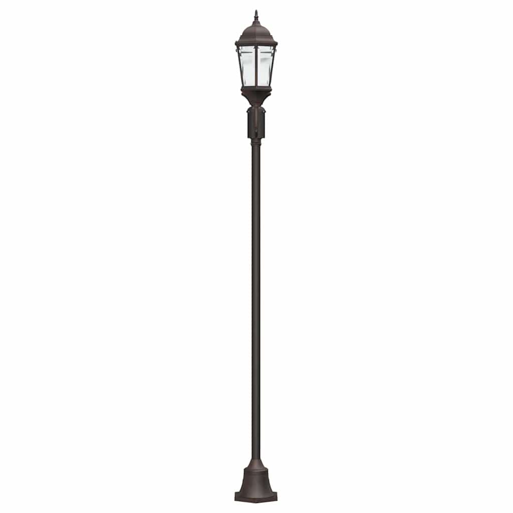 Lumina de grădină Bronz 68 x 20 x 235 cm Aluminiu și sticlă