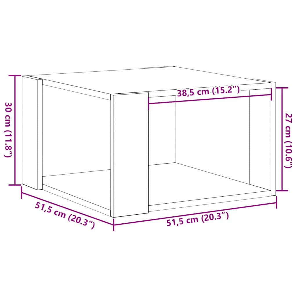 Masă de cafea Stejar Negru 85 x 55 x 31 cm