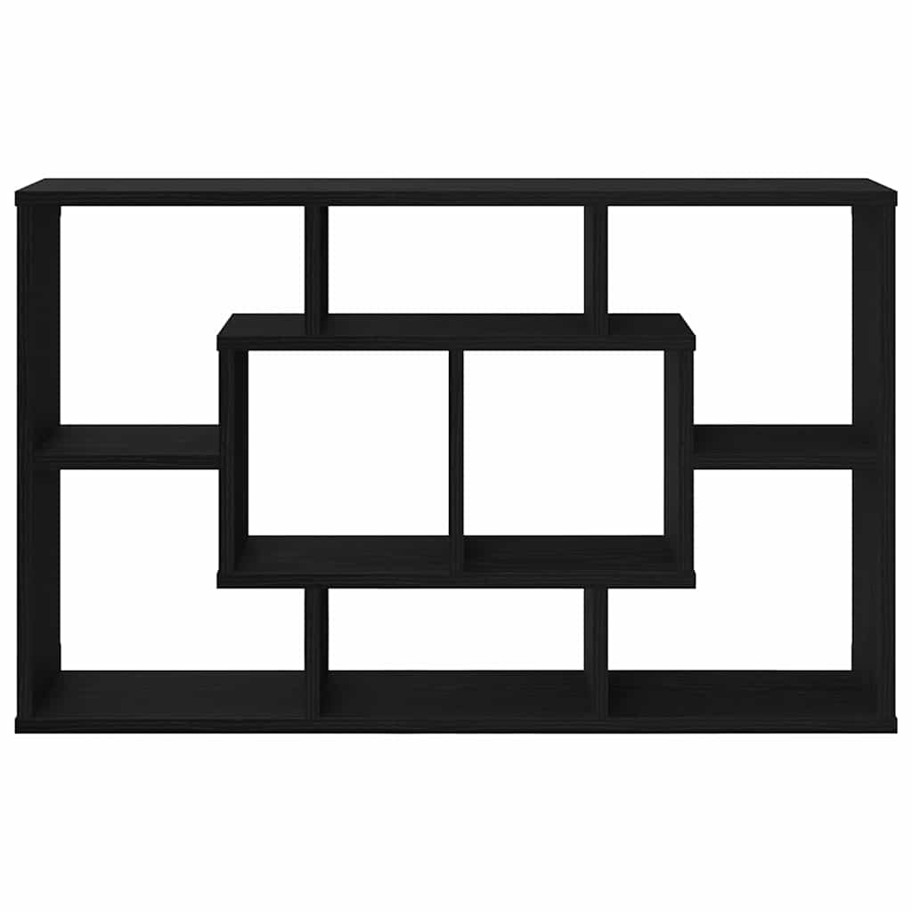 Raft de perete Stejar Negru 85 x 16 x 52,5 cm Lemn compozit