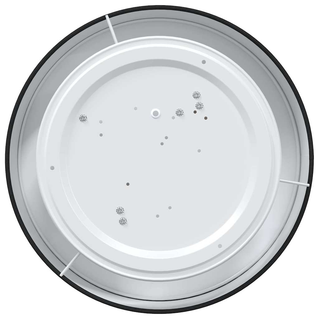 Lampă de tavă Negru 38 x 38 x 13,5 cm țesătură