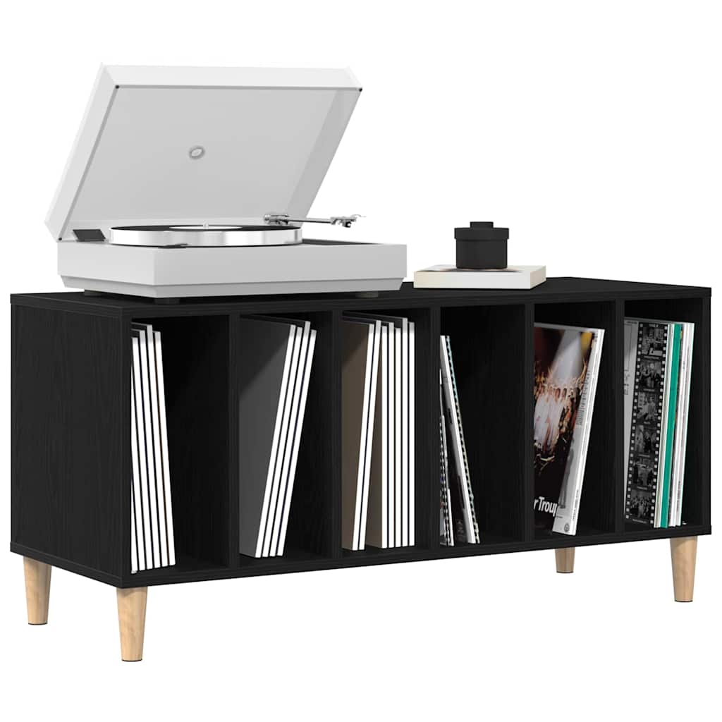 Dulap pentru discuri de vinil Stejar Negru 100 x 38 x 48 cm