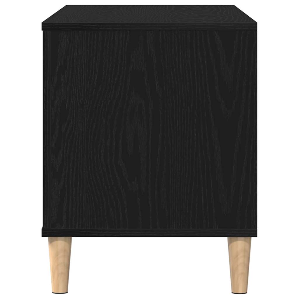 Dulap pentru discuri de vinil Stejar Negru 100 x 38 x 48 cm