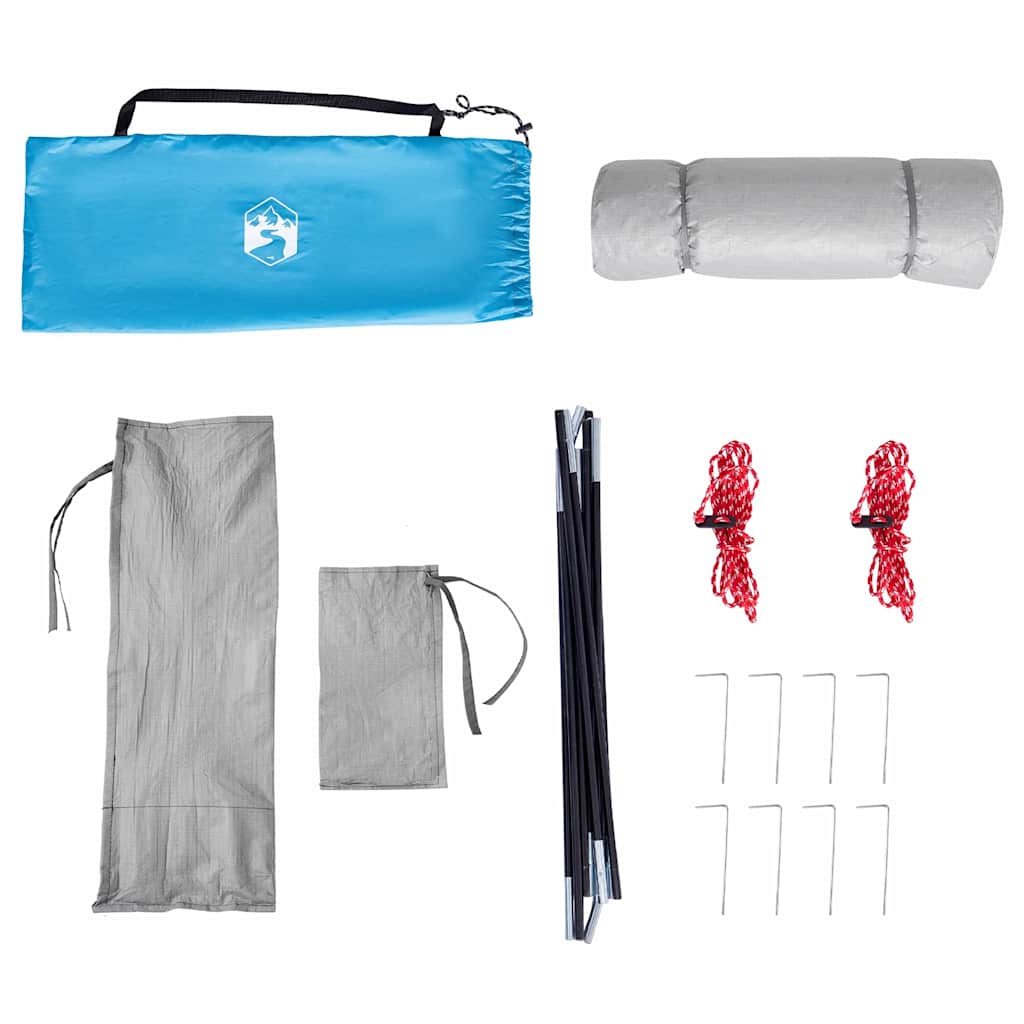 Cort interior cu acoperiș albastru 280 x 220 x 176 cm tafta