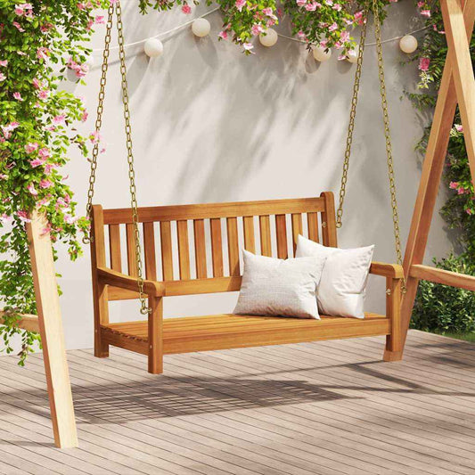 Bancă swinging Maro 110 x 56 x 58.5 cm Lemn Solid de Acacia