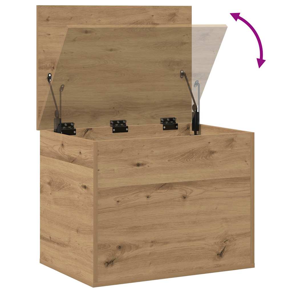 Cutie de depozitare stejar artizanal 60 x 42 x 46 cm