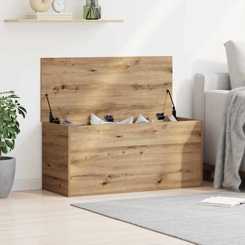 Cutie de depozitare stejar artizanal 100 x 42 x 46 cm