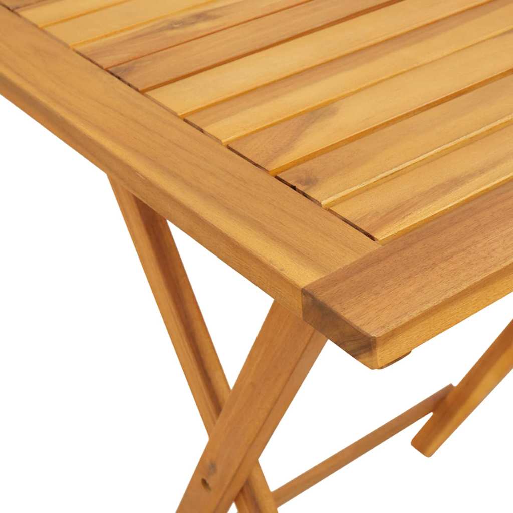 Set Bistro de Grădină 3 pcs Maro Lemn Solid de Acacia