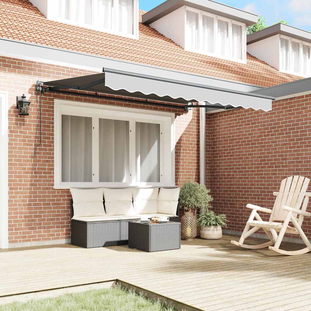 Cadru de copertină Antracit 3 x 2 m Metal