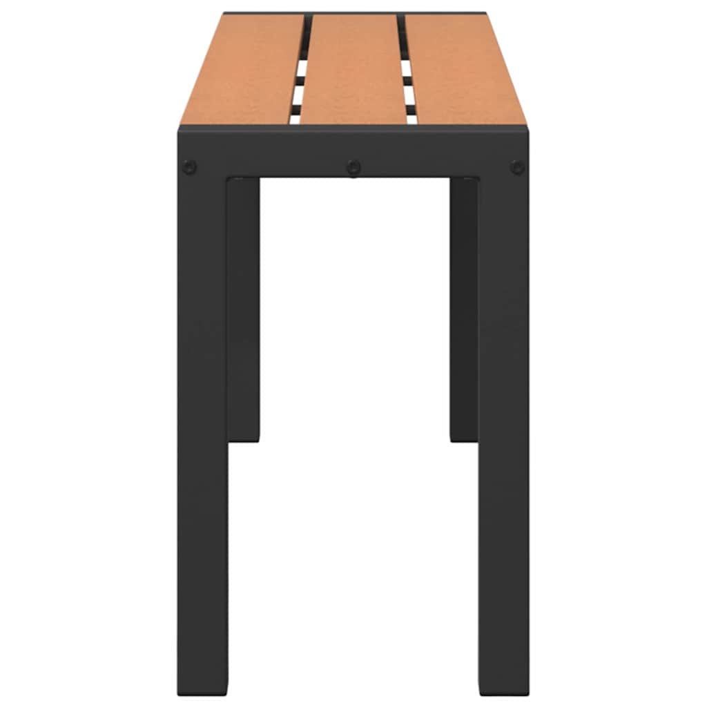 Bancă de grădină Maro 100 x 28 x 45cm Oțel