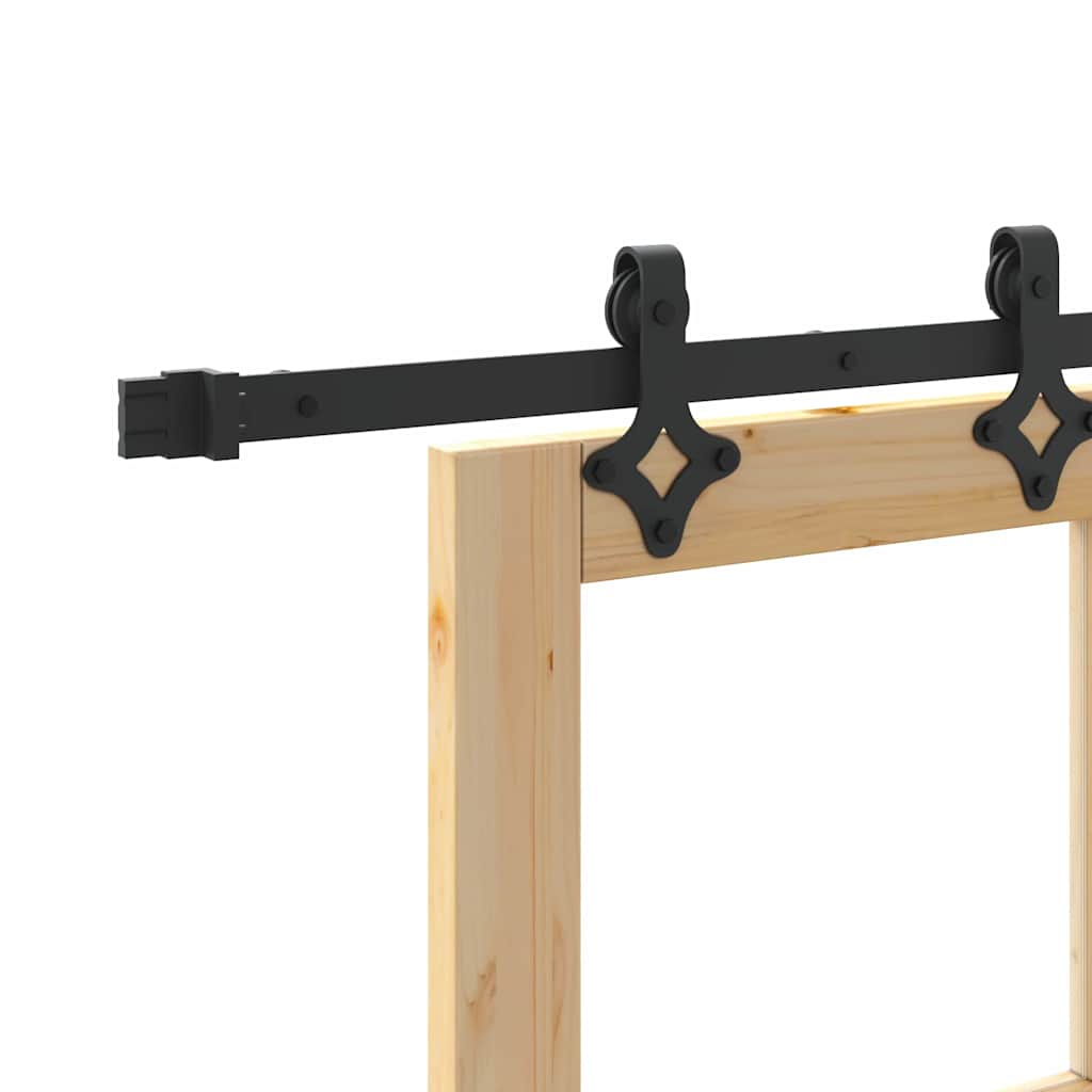 Ușă glisantă ORKDAL Natural și Negru 83 x 202 cm