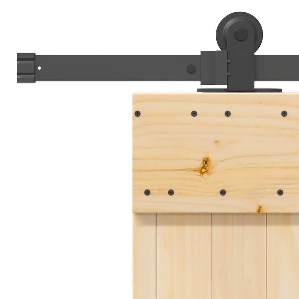 Ușă glisantă cu set de feronerie 70x210 cm, lemn masiv de pin