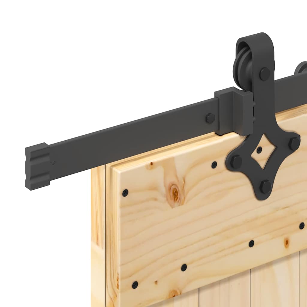 Ușă glisantă cu set de feronerie 85x210 cm, lemn masiv de pin