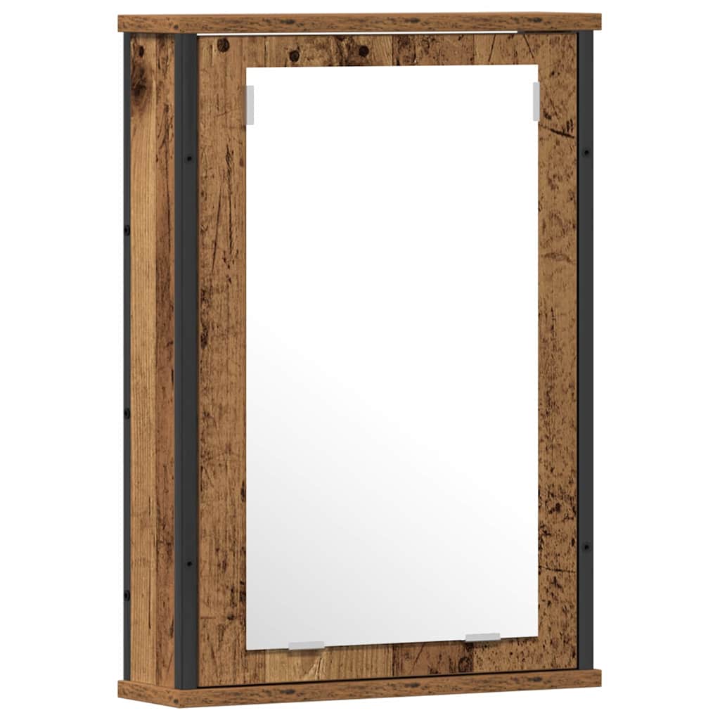 Set de mobilier pentru baie cu raft 2 pcs Maro Lemn compozit