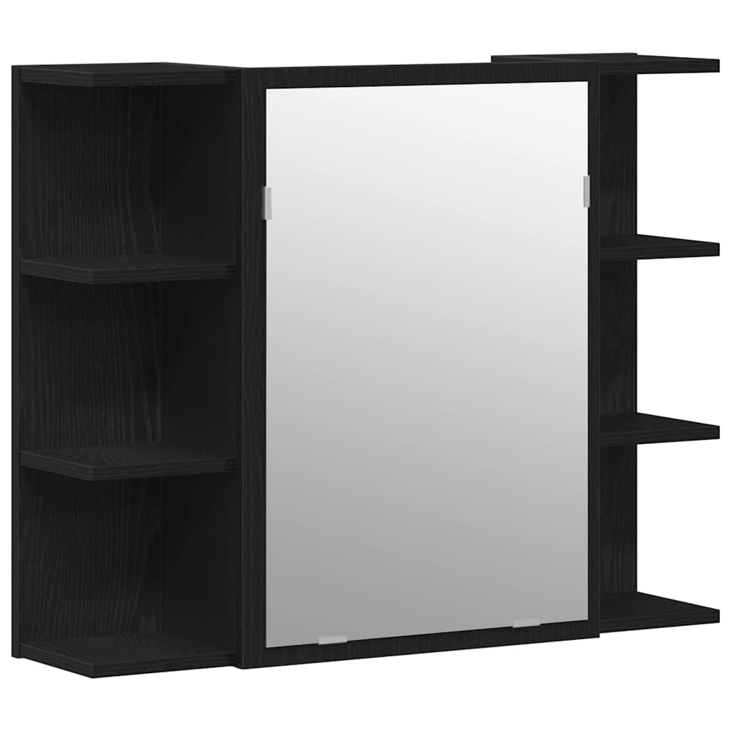 Set de mobilier pentru baie 3 pcs Negru 30 x 30 x 99,5 cm
