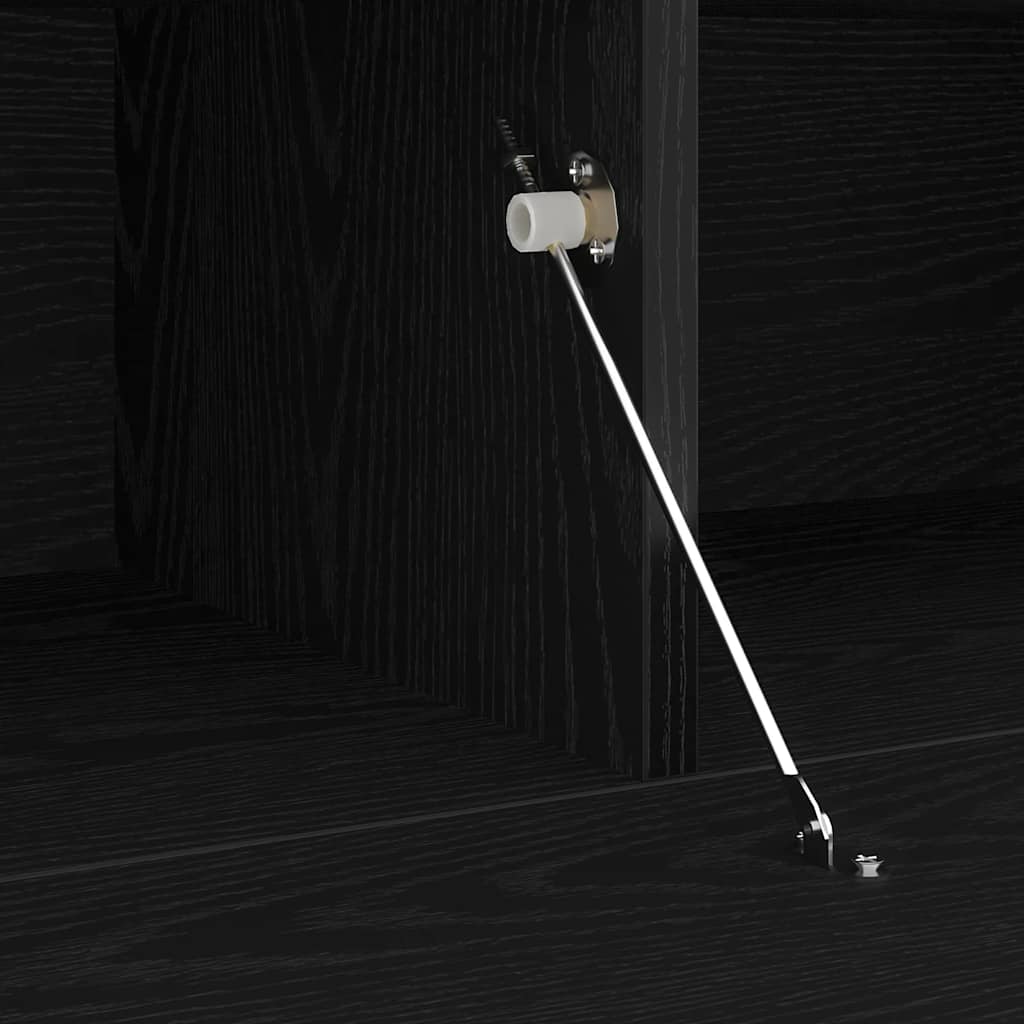 Dulap de noapte Stejar Negru 60 x 35 x 40 cm Lemn compozit