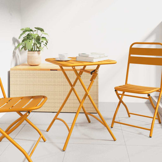 Masă de bistro Muștar 55 x 55 x 72,5 cm