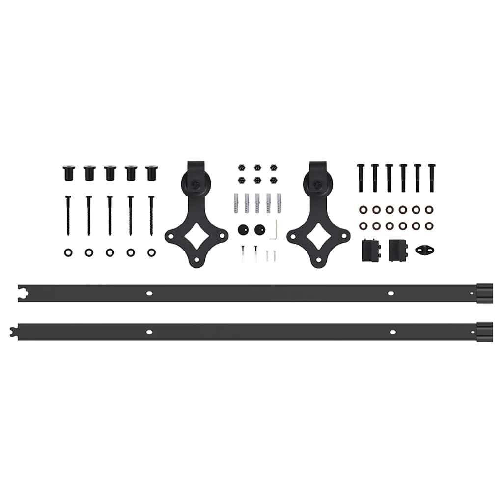 Set Ușă Glisantă Altele ORKDAL Natural și negru 86 x 211 cm