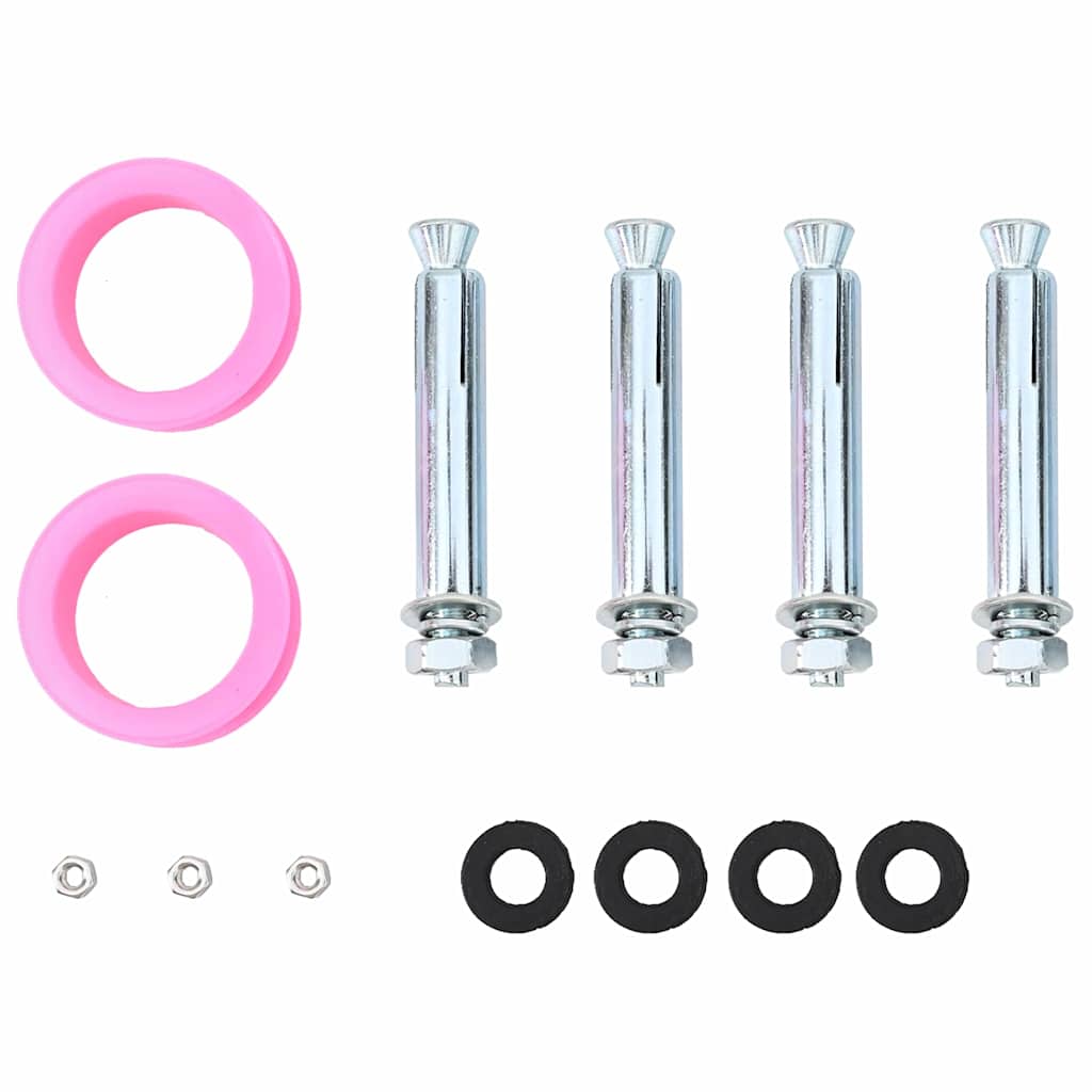 Duș Solar Extern Negru 217 cm PVC și Aluminiu