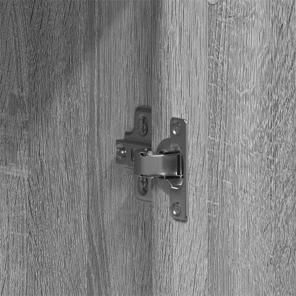 Dulap cu raft cu ușă Gri Sonoma 55 x 25 x 189 cm Lemn compozit