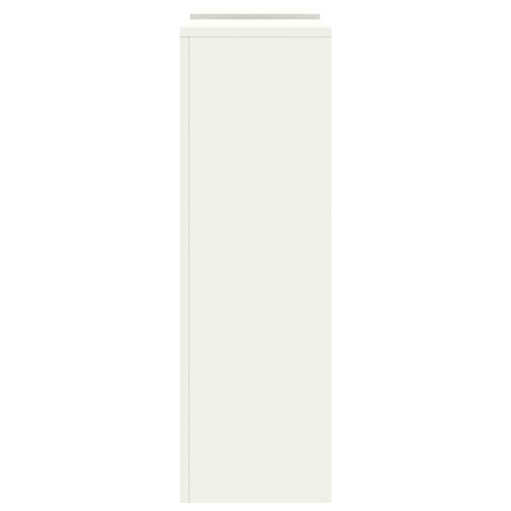 Suport pentru plante 2 pcs Alb 24 x 24 x 75 cm Oțel