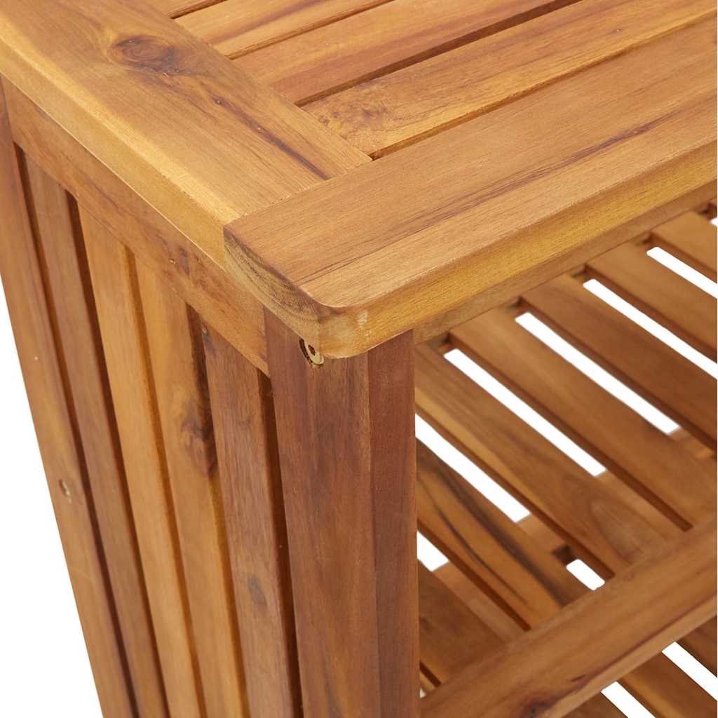 Dulap de grădină natural 75 x 35 x 70cm Lemn Solid de Acacia