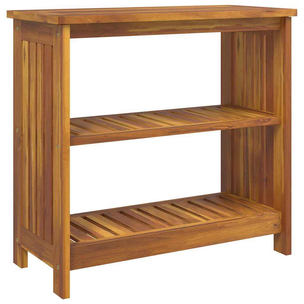 Dulap de grădină natural 75 x 35 x 70cm Lemn Solid de Acacia