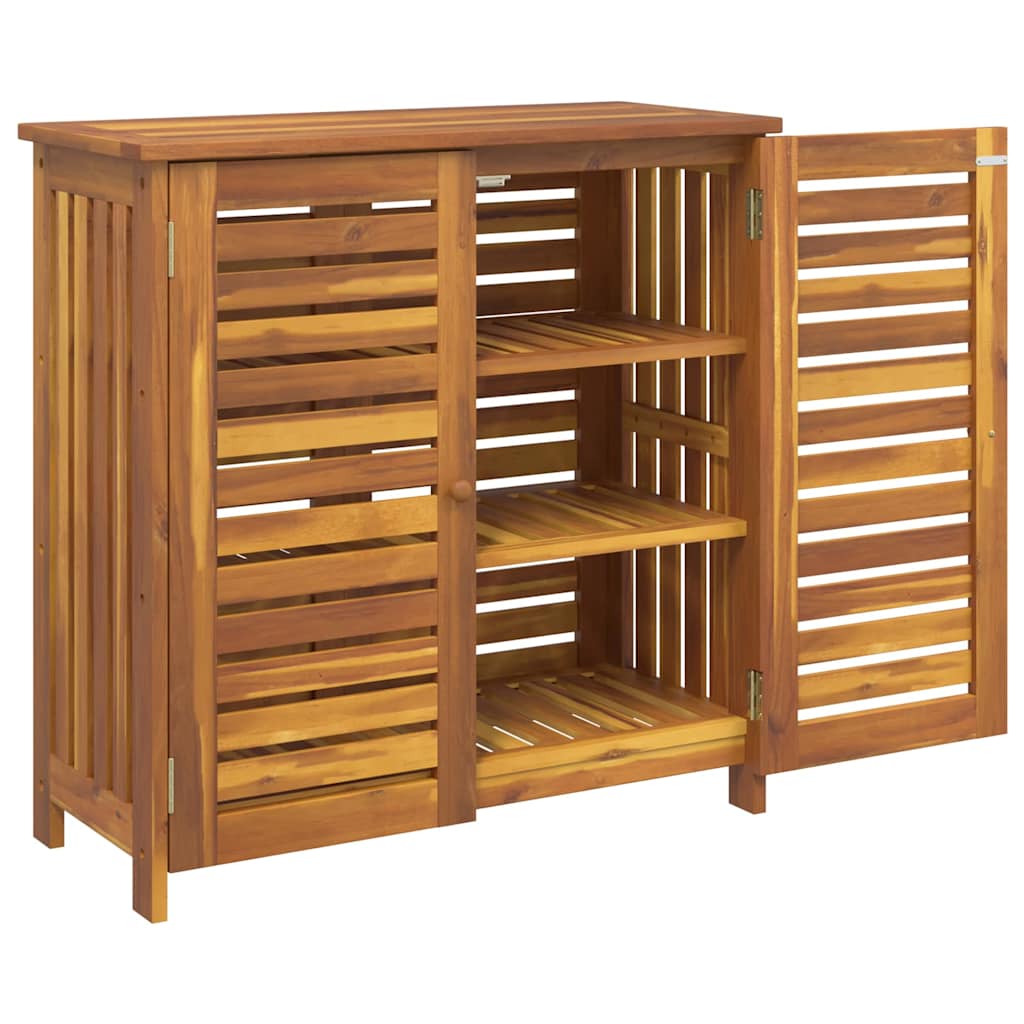 Dulap de grădină natural 90 x 40 x 90cm Lemn Solid de Acacia