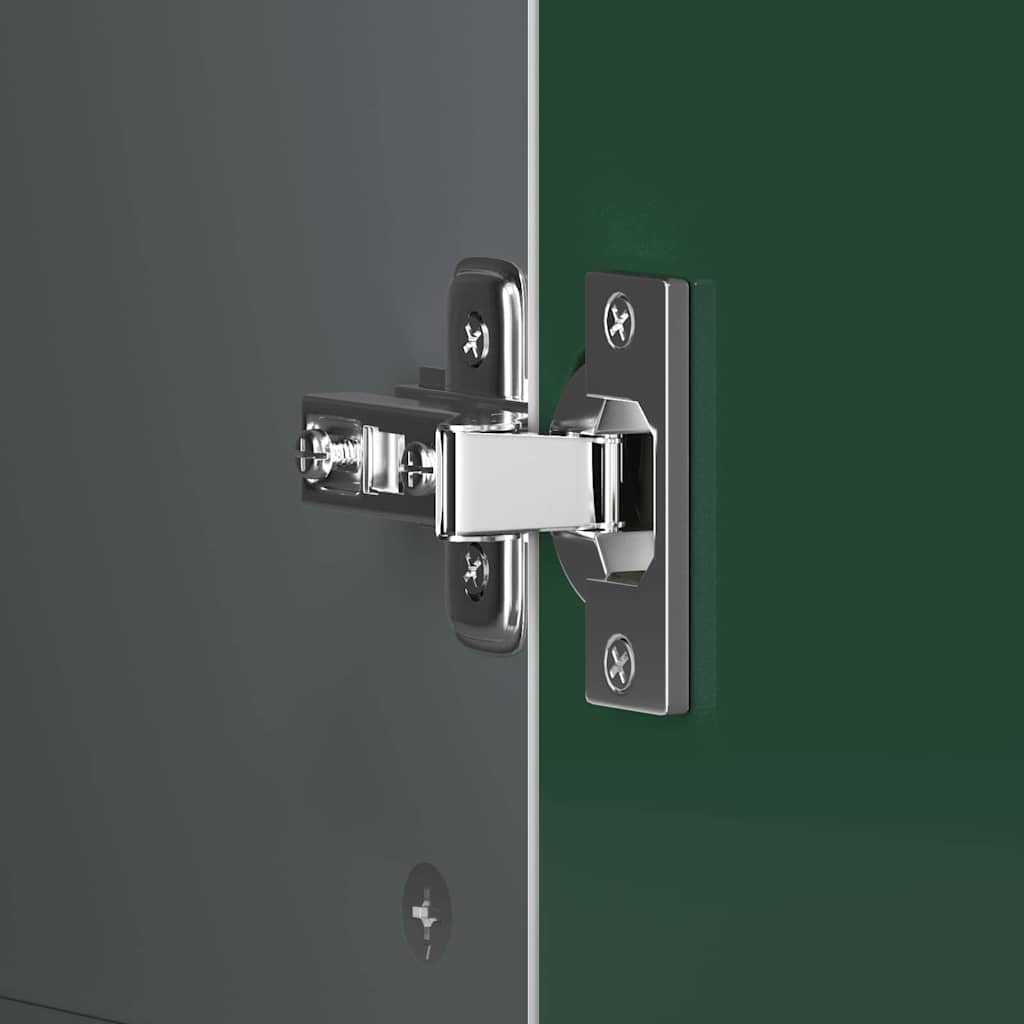 Dulap cu tablă de scris cu sertar Gri și alb Lemn compozit